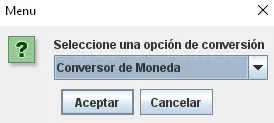 Conversor de monedas - Aplicación de escritorio en Java Swing